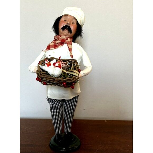 Byers Choice Caroler Three 3 French Hens 12 Days Of Christmas 13” Signed w/Box - Picture 3 of 15